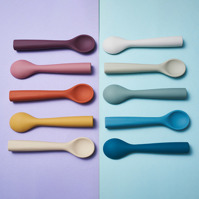 Food Grade Baby Silicone Spoon Feeder Sendok Sup Anak