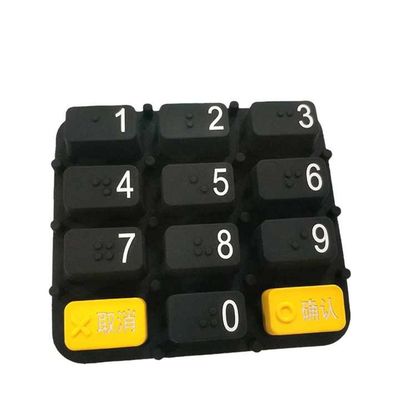 Custom Radium Ukiran Transparan Karet Silikon Pos Mesin Kunci