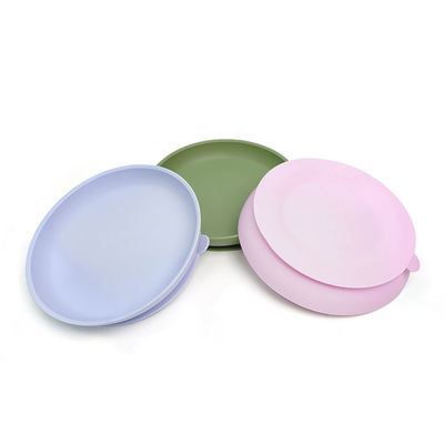 Safe Silicone Baby Food Grade Feed Bowl Dengan Non-Slip Dan Mudah Untuk Membersihkan
