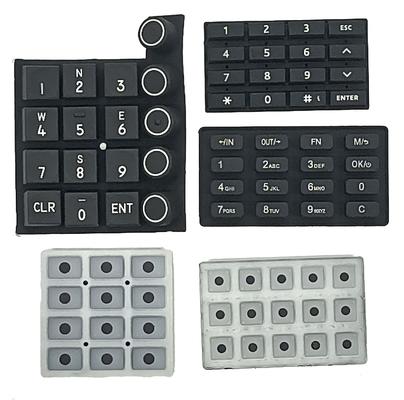 Pemrosesan Pemotongan Cetakan Karet Belakang Keyboard Silikon Remote Control Peralatan Rumah Tangga yang Disesuaikan