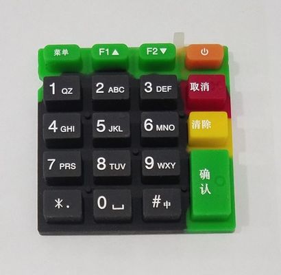 70 Shore A Silicone Keyboard Untuk Mesin POS Genggam